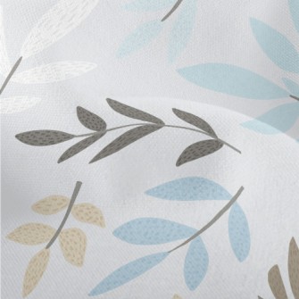 Pastel Colored Leaves Lightweight Performance Linen