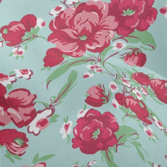 Beautiful Bright Flowers Lightweight Performance Linen