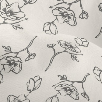 Beautiful And Generous Flowers Lightweight Performance Linen