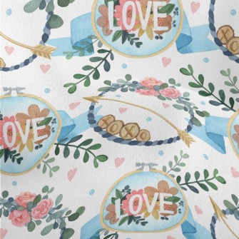 Love Decorative Wreath Lightweight Performance Linen
