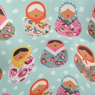 Colorful Russian Doll Lightweight Performance Linen
