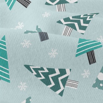 Geometric Wavy Christmas Tree Modern Jersey