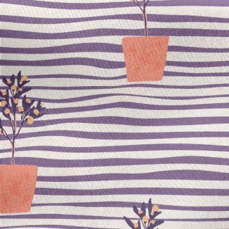 Wenqing Small Potted Plant Jersey Backed Fleece