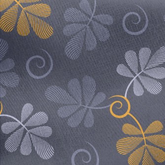 Psychedelic Lines Leaves Jersey Backed Fleece