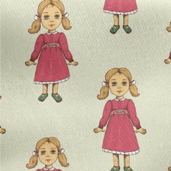 Girl With Twin Tails Jersey Backed Fleece