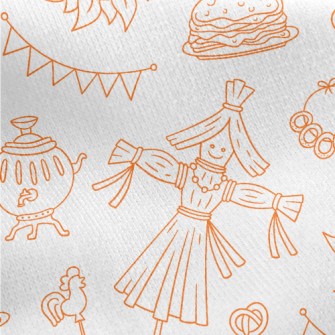 Hard Work Scarecrow Jersey Backed Fleece