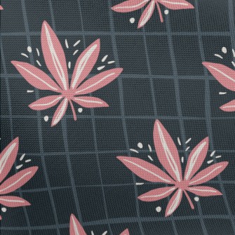Bright Marijuana Leaves Pongee