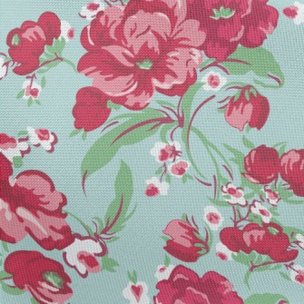 Beautiful Bright Flowers Pongee
