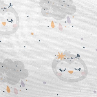 Shiny Cute Bird Pongee