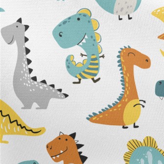 Simple Line Dinosaur Pongee