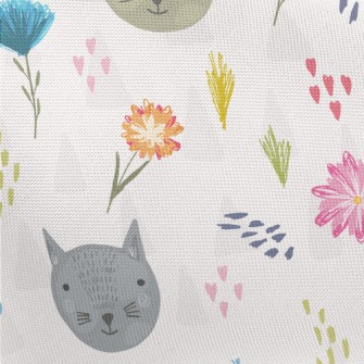 Well-behaved And Gentle Cat Pongee