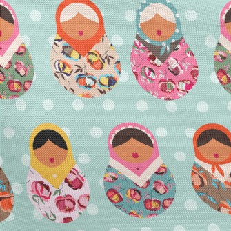 Colorful Russian Doll Pongee