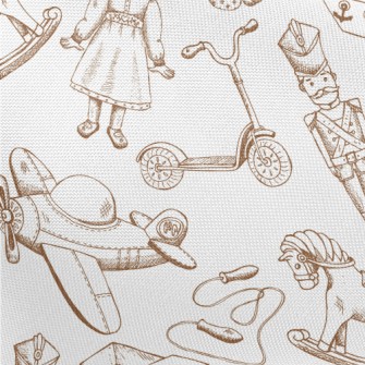 Sketch Antique Toys Pongee