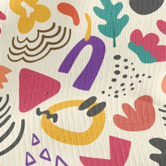 Abstract Flowers And Plants Stretch Jersey