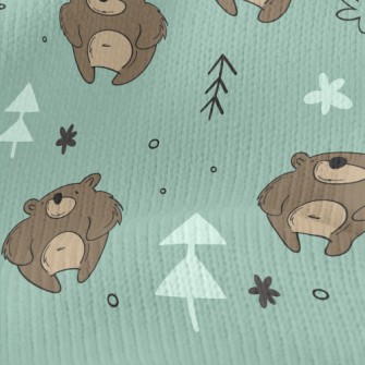 Funny Expression Bear Stretch Jersey