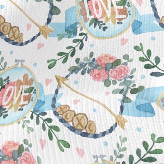 Love Decorative Wreath Stretch Jersey