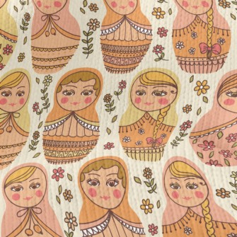 Cute Russian Doll Stretch Jersey