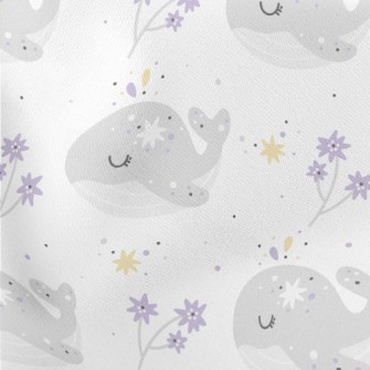 Gentle Star Whale Lightweight Cotton Poplin