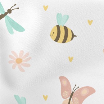 Colorful Insect Kingdom Lightweight Cotton Poplin