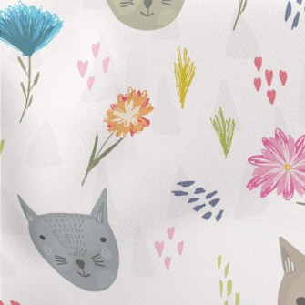 Well-behaved And Gentle Cat Lightweight Cotton Poplin