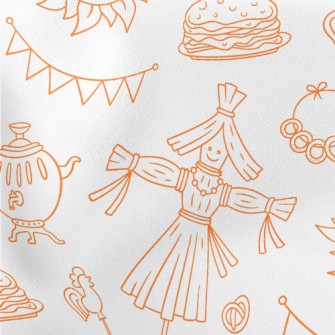 Hard Work Scarecrow Lightweight Cotton Poplin