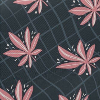 Bright Marijuana Leaves Midweight Cotton Poplin