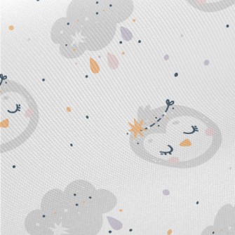 Shiny Cute Bird Midweight Cotton Poplin