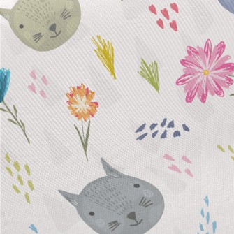 Well-behaved And Gentle Cat Midweight Cotton Poplin
