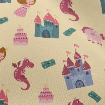 Fairy Tale Princess And Castle Chiffon