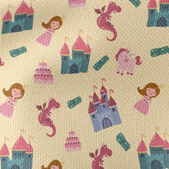 Fairy Tale Princess And Castle Waterproof Canvas