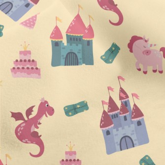 Fairy Tale Princess And Castle Micro Fleece