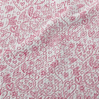 Pink And Complex Angel Lines Birdseye Piqué