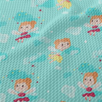 Beautiful And Cute Fairy Birdseye Piqué