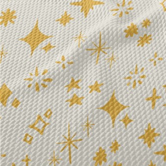 Simple Twinkling Stars Birdseye Piqué