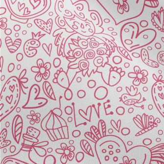 Pink And Complex Angel Lines Chiffon