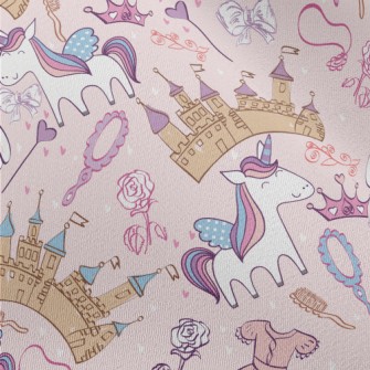 Hand Drawn Cartoon Castle Grap Chiffon