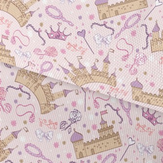 Pink Magic Castle And Items Waterproof Oxford