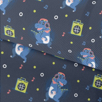 Dinosaur Dancing To Music Waterproof Oxford