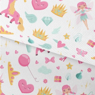 Bright Pink Unicorn Pattern Waterproof Oxford