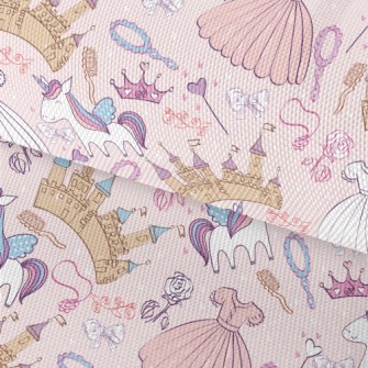 Hand Drawn Cartoon Castle Grap Waterproof Oxford