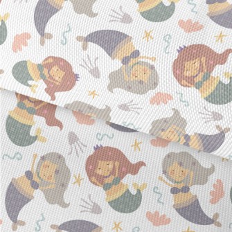 Cute Fairy Tale Mermaid Waterproof Oxford