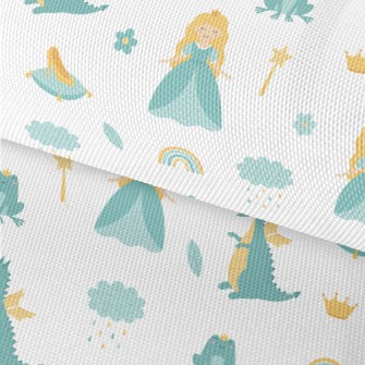 Cute Princess And Dragon Waterproof Oxford