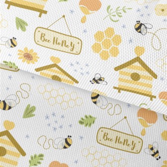 Cute Round Honey Bee Waterproof Oxford