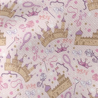 Pink Magic Castle And Items Waterproof Canvas