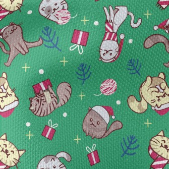 Cat Wearing Santa Hat Waterproof Canvas