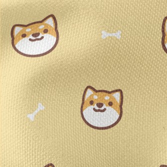 Cute And Lively Shiba Inu Waterproof Canvas