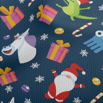 Christmas-themed Graphics Athletic Mesh Flat Back