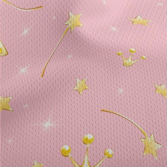 Bright Twinkling Stars Athletic Mesh Flat Back