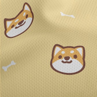Cute And Lively Shiba Inu Athletic Mesh Flat Back
