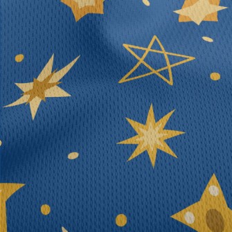Shining And Beautiful Stars Athletic Mesh Flat Back